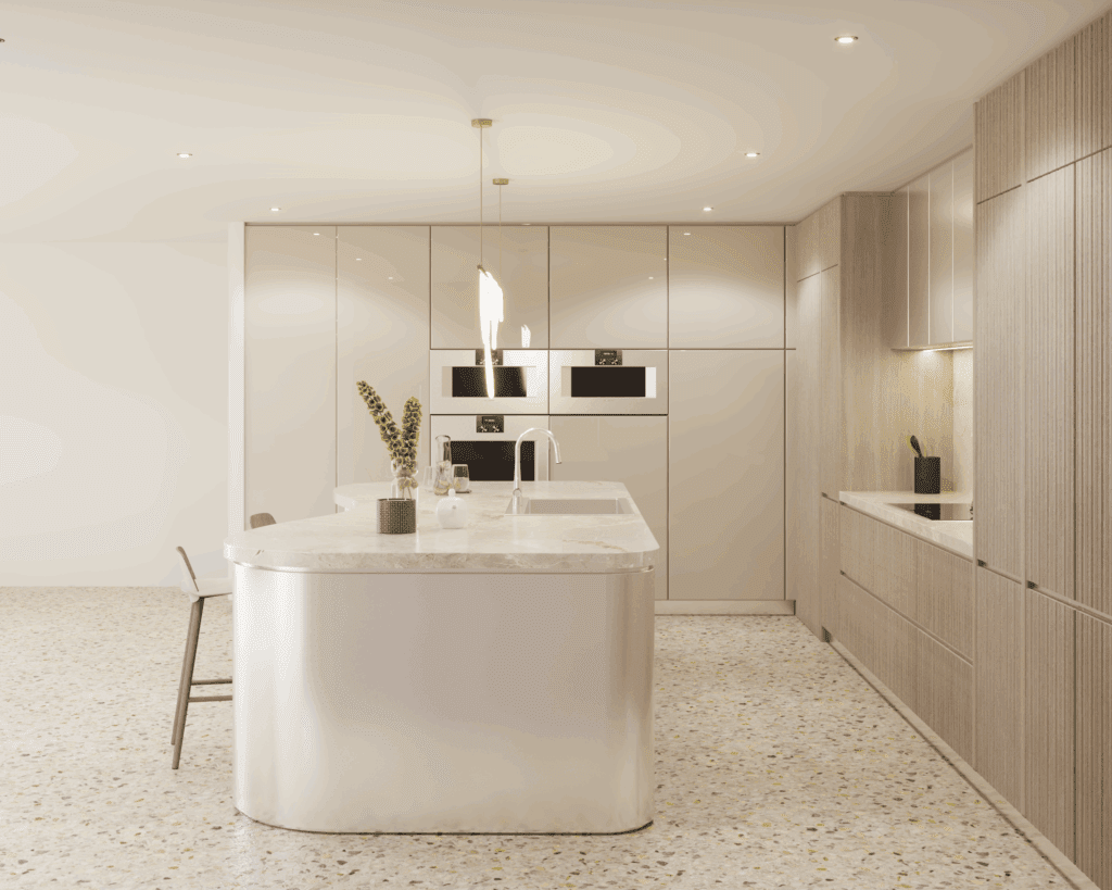 2026 Kitchen Design Trend - Curved Kitchen Island