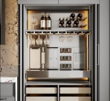 Bar With Pocket Doors