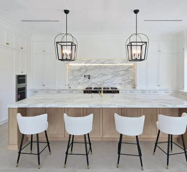 Custom Traditional Kitchen with Shaker Cabinets